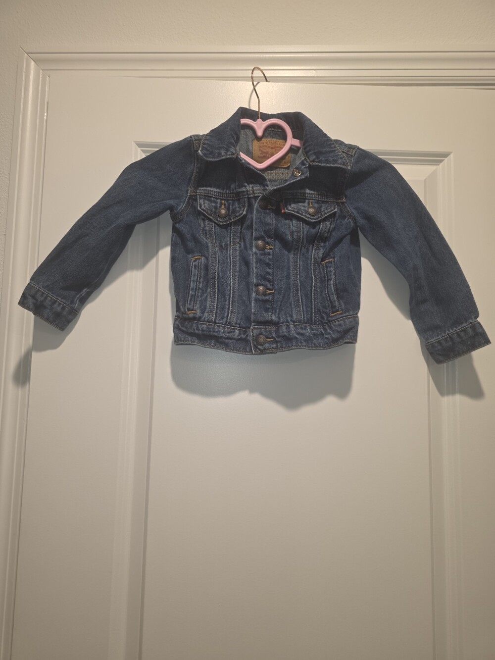 Levi's Unisex Kids Medium Wash Denim Jean Trucker Jacket Size 3T Blue